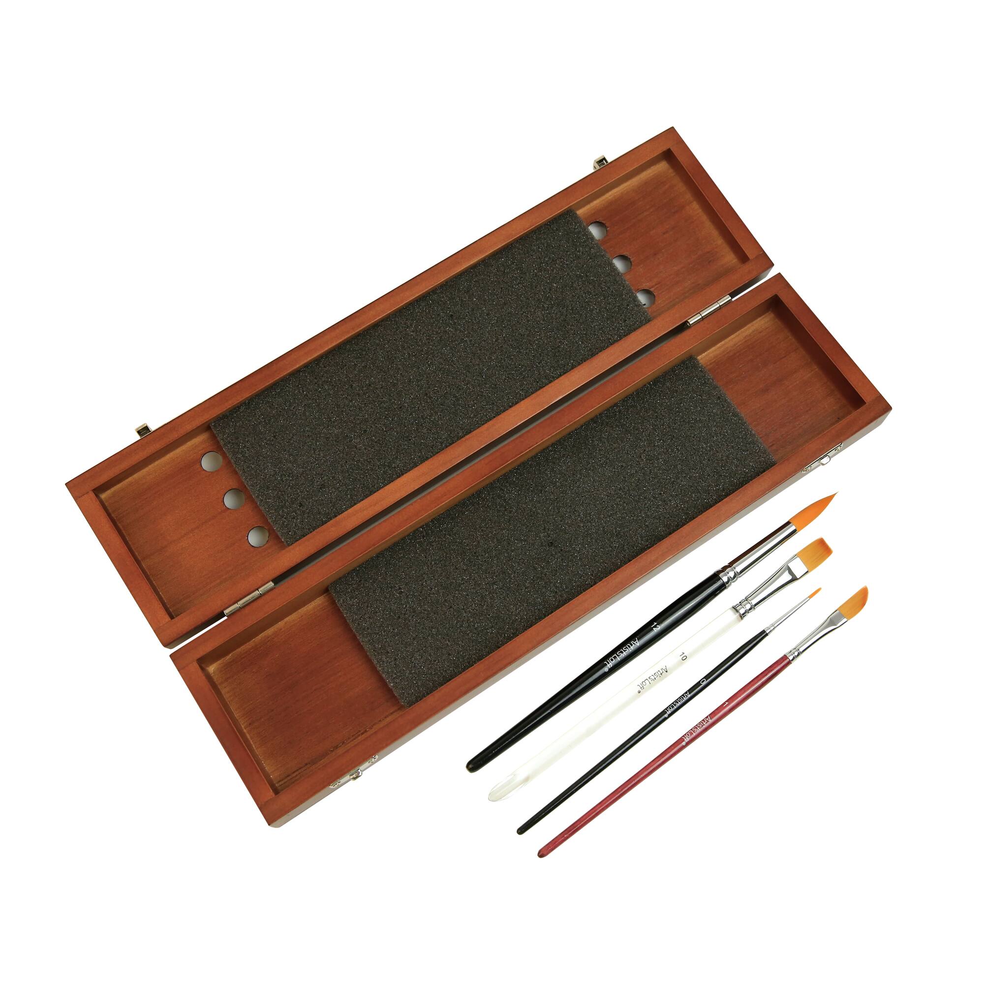 6 Pack: Wooden Box Brush Set by Artist's Loft™